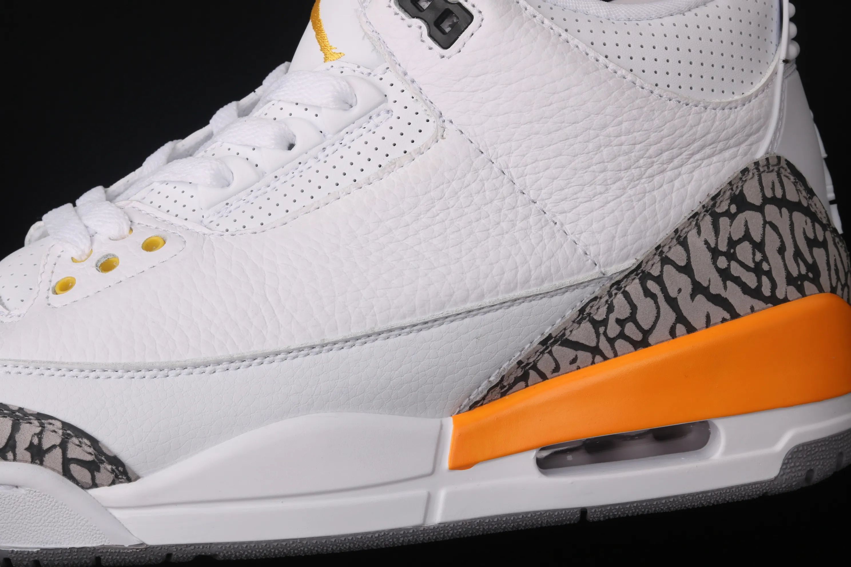 All categories Air Jordan Jordan series basketball shoes Air Jordan 3 Air Jordan 3 Retro "Laser Orange" AJ3 Joe 3 White Yellow White Orange Lakers CK9246-108